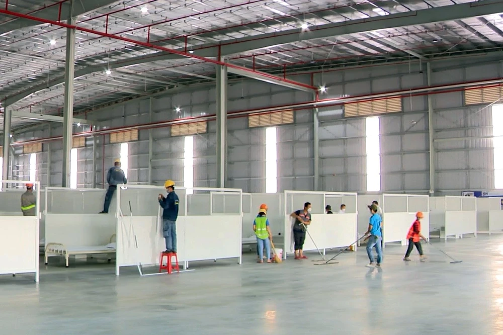 Hình ảnh bên trong BV dã chiến 5.000 giường ở Bình Dương sắp đưa vào hoạt động ảnh 9