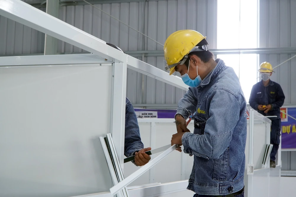 Hình ảnh bên trong BV dã chiến 5.000 giường ở Bình Dương sắp đưa vào hoạt động ảnh 4