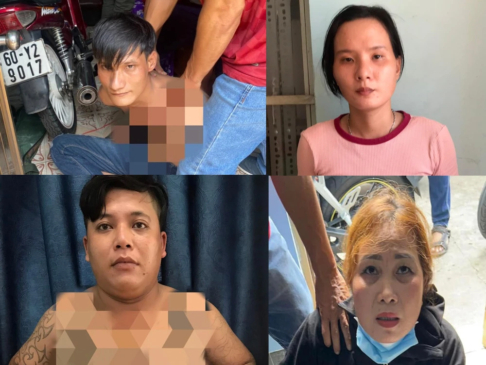 Băng trộm bị bắt sau hơn một tuần gây án ở Bình Dương. Ảnh: CACC