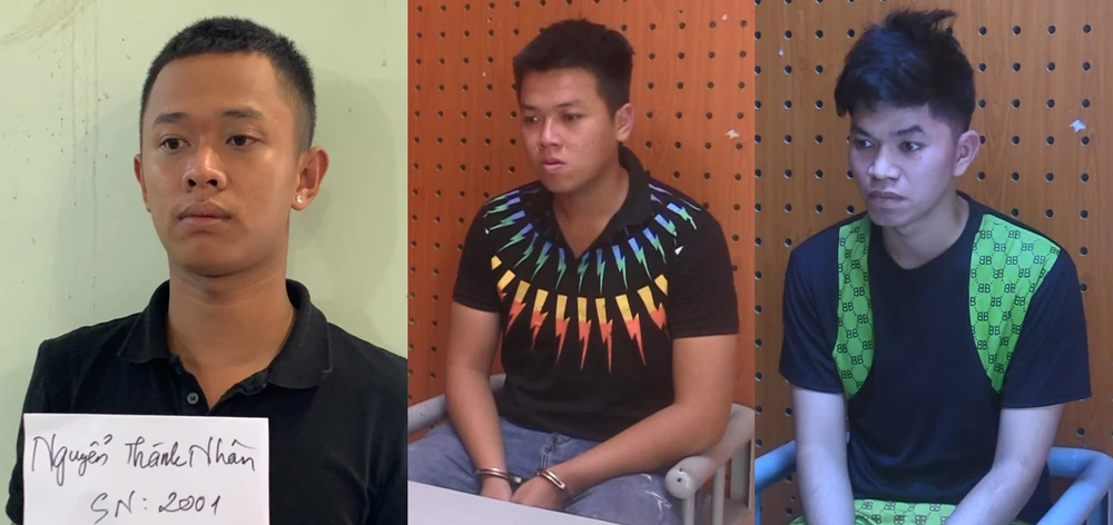Ba thanh niên trong nhóm cướp đã bị bắt trước đó. Ảnh: CACC