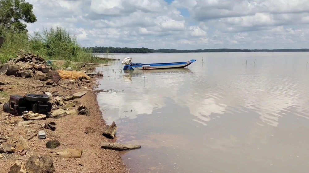 Khu vực hồ thủy điện Thác Mơ nơi xảy ra sự việc. Ảnh: TT