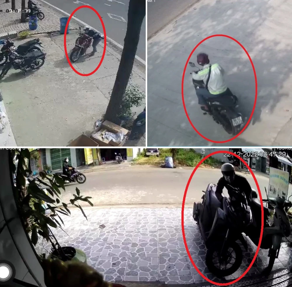 Camera ghi lại hình ảnh của hai kẻ lúc "đá nóng". Ảnh: CACC