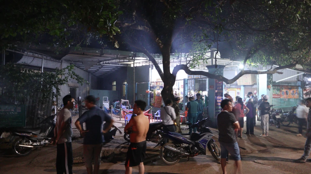 Hiện trường vụ án mạng. Ảnh: DH