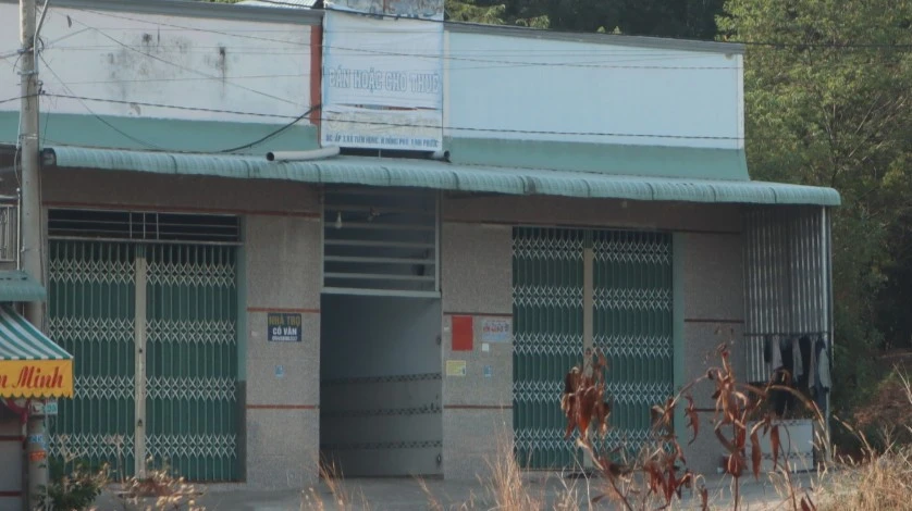 Khu nhà trọ nơi phát hiện vụ việc. Ảnh: LA