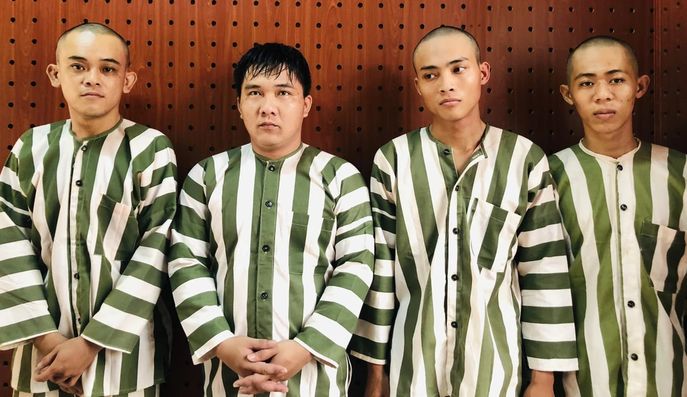 Nhóm chuyên 'đá nóng' xe máy bị bắt. Ảnh: LÊ ÁNH