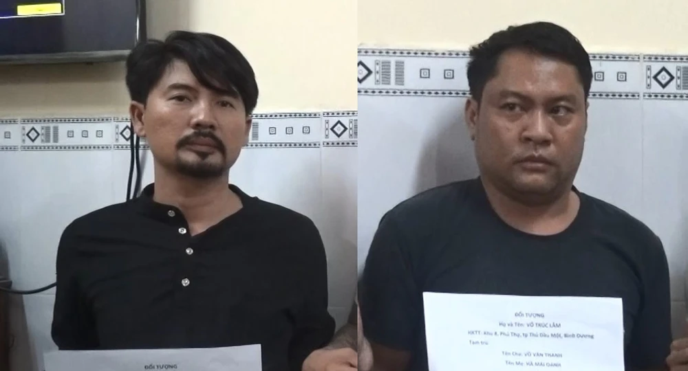 Lâm và Tám là hai người chủ mưu việc bắt giữ con nợ. Ảnh: LA