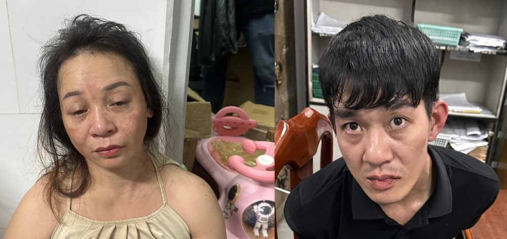 Huyên và Liêm đang bị cơ quan công an tạm giữ để điều tra. Ảnh: CACC