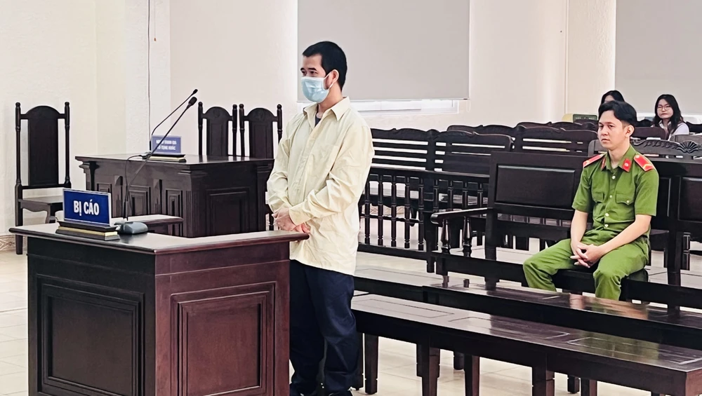 Bị cáo Thái thành khẩn khai báo và xin được giảm nhẹ hình phạt. Ảnh: LA