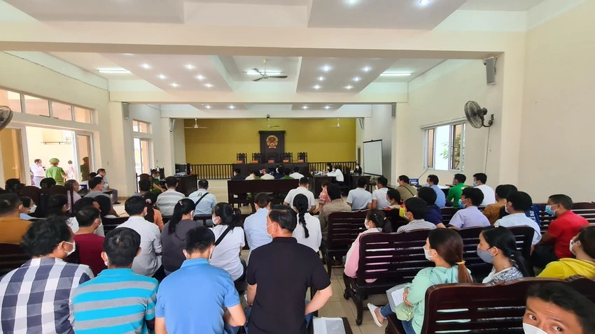 Vụ án này có số bị hại rất đông. Ảnh: LA Vụ án này có số bị hại rất đông. Ảnh: LA