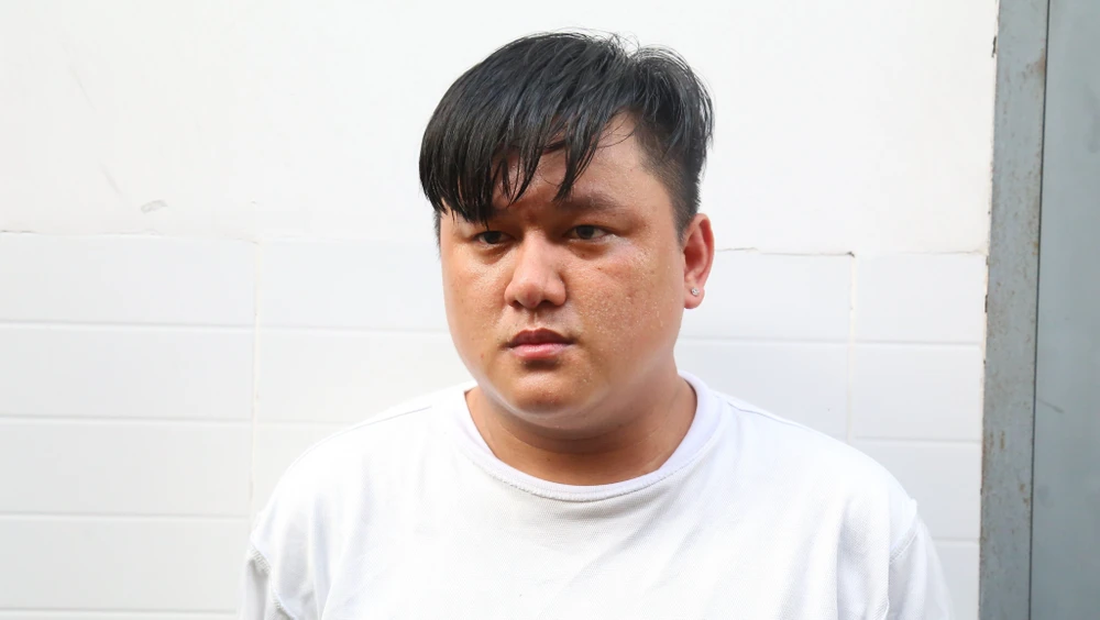 Nhân bị lực lượng công an bắt giữ. Ảnh: CACC