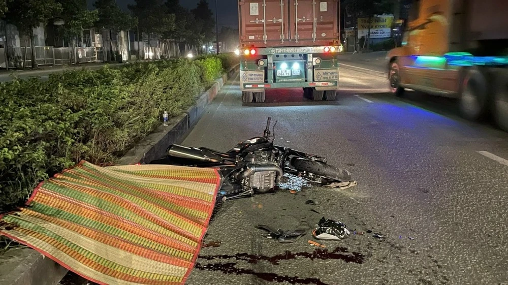 Hiện trường vụ tai nạn. Ảnh: LA