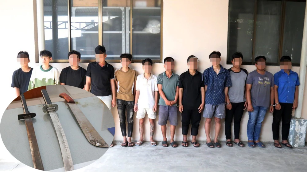 Bình Dương: Nhiều nhóm thanh niên 'xử nhau' bằng hung khí