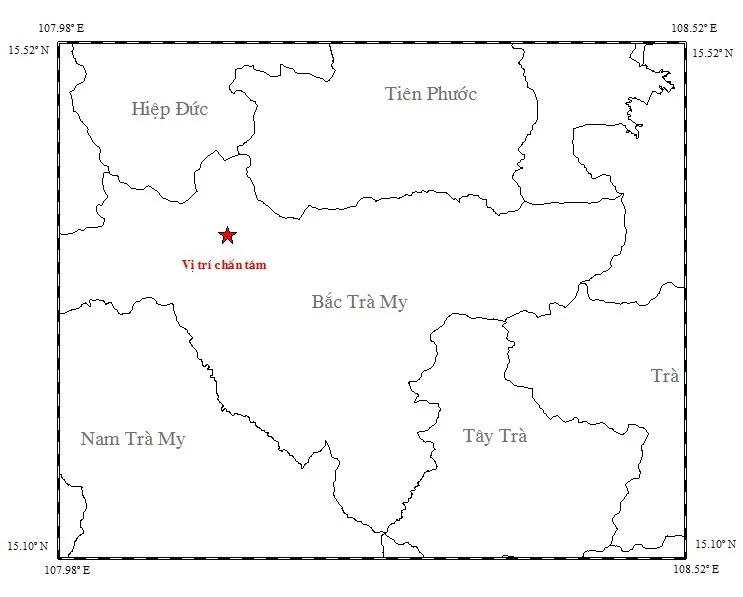 Động đất 3,2 độ richter ở Quảng Nam ảnh 1