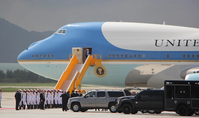 Ngắm chuyên cơ của Tổng thống Donald Trump ở Đà Nẵng ảnh 5