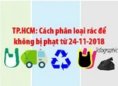 TP.HCM: Cách phân loại rác để không bị phạt từ 24-11-2018