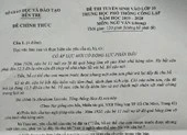 Đề thi lớp 10 môn Văn của Bến Tre có sai sót