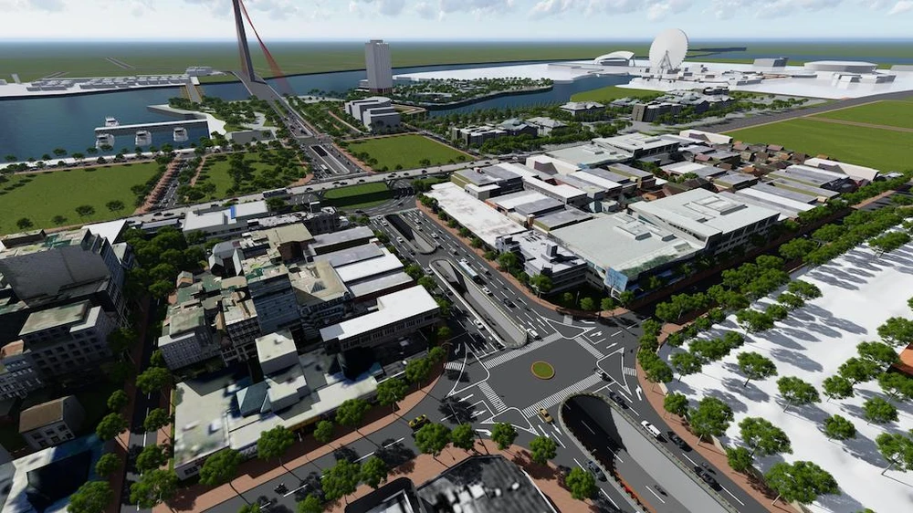 Phân luồng để cải tạo nút giao thông cầu Trần Thị Lý ảnh 2