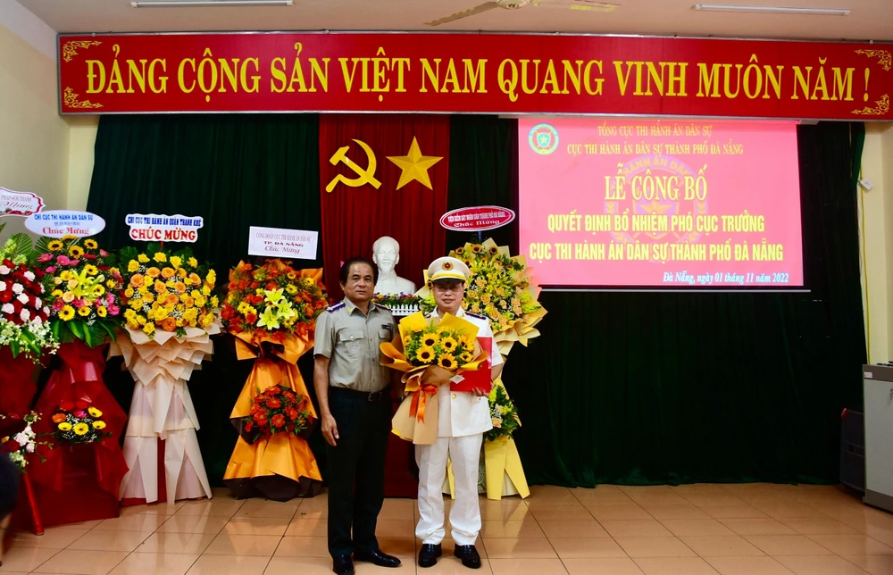 Ông Vũ Tiến Dũng được bổ nhiệm làm Phó Cục trưởng Cục THADS TP Đà Nẵng. Ảnh: TB