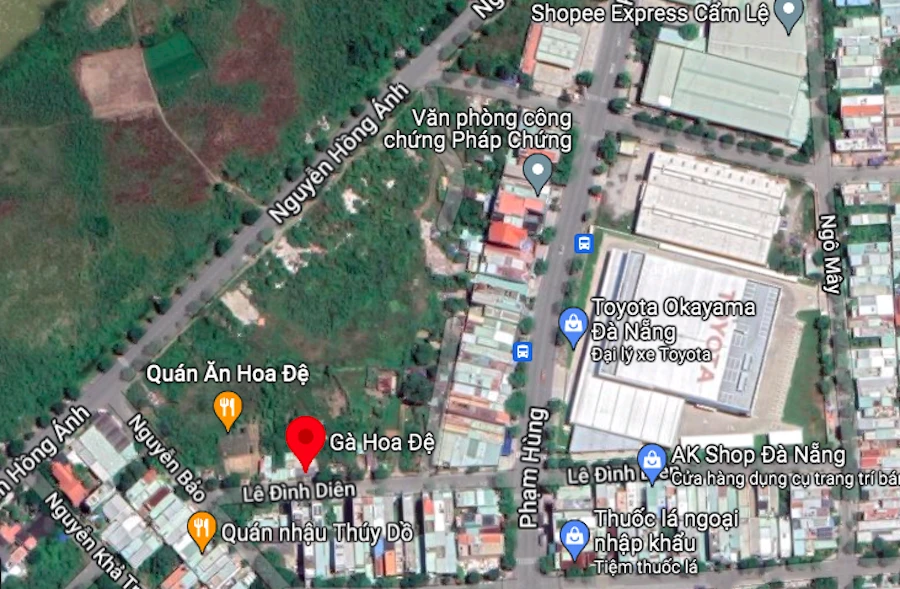 Khu đất với diện tích khủng 20.855,0 m2 có bốn mặt tiền đường Nguyễn Hồng Ánh, đường Hoàng Đạo Thành, đường Nguyễn Bảo và đường Lê Đình Diên. Ảnh: GM.