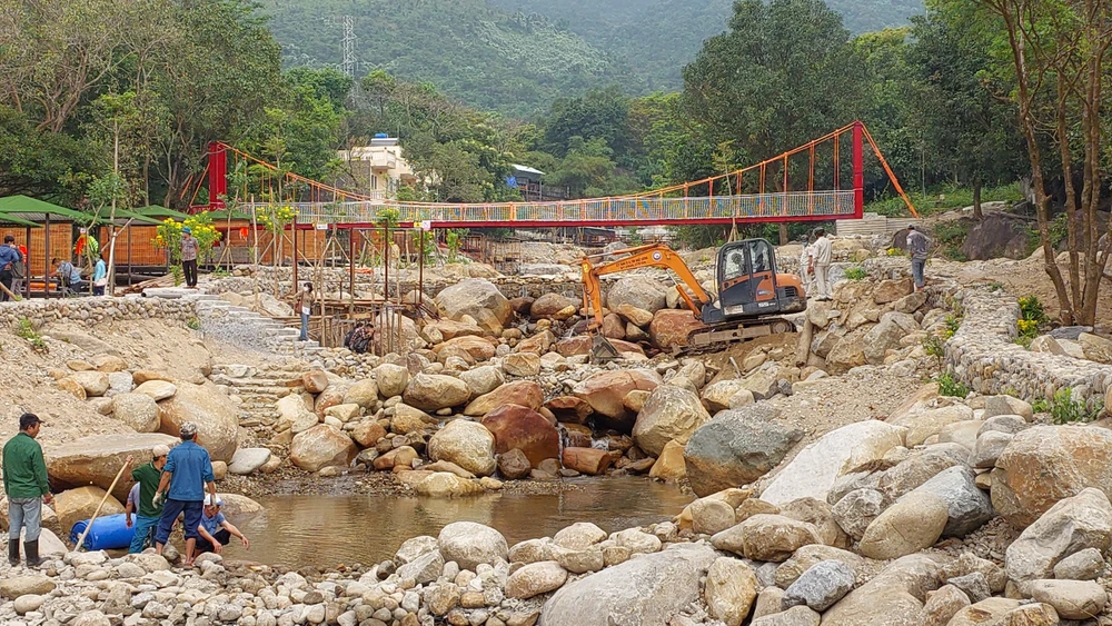 Khu du lịch quy mô lớn ở khu vực rừng Hải Vân. Ảnh: NT.