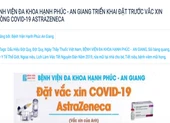 Đăng thông tin tiêm dịch vụ vaccine COVID-19, 1 bệnh viện bị phạt 50 triệu