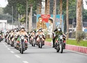 Công an Trà Vinh ra quân giữ an ninh trật tự và phòng, chống COVID-19