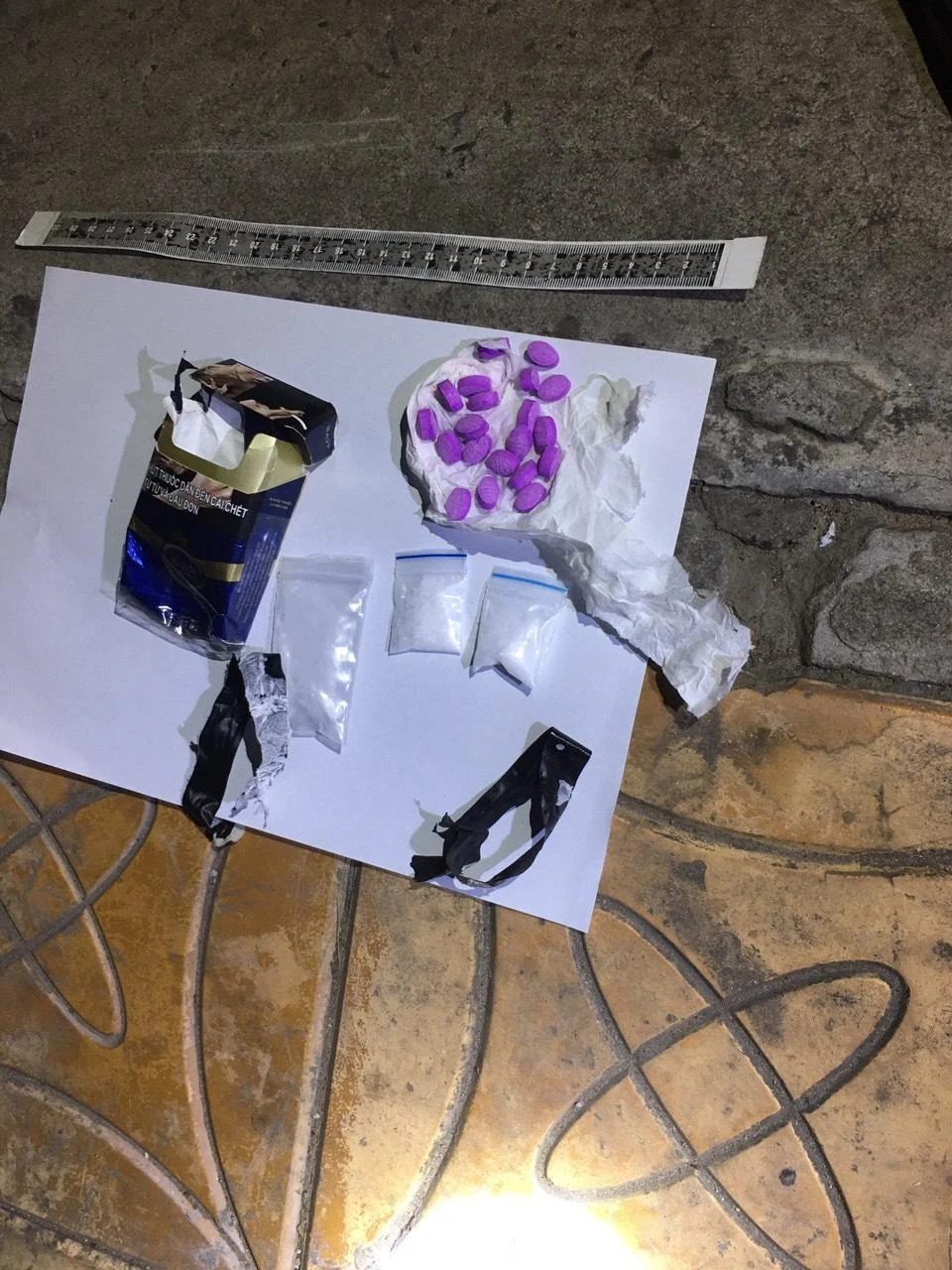 Số ma tuý thu giữ trên người Lê Đỗ Phát Đạt. Ảnh: CACC