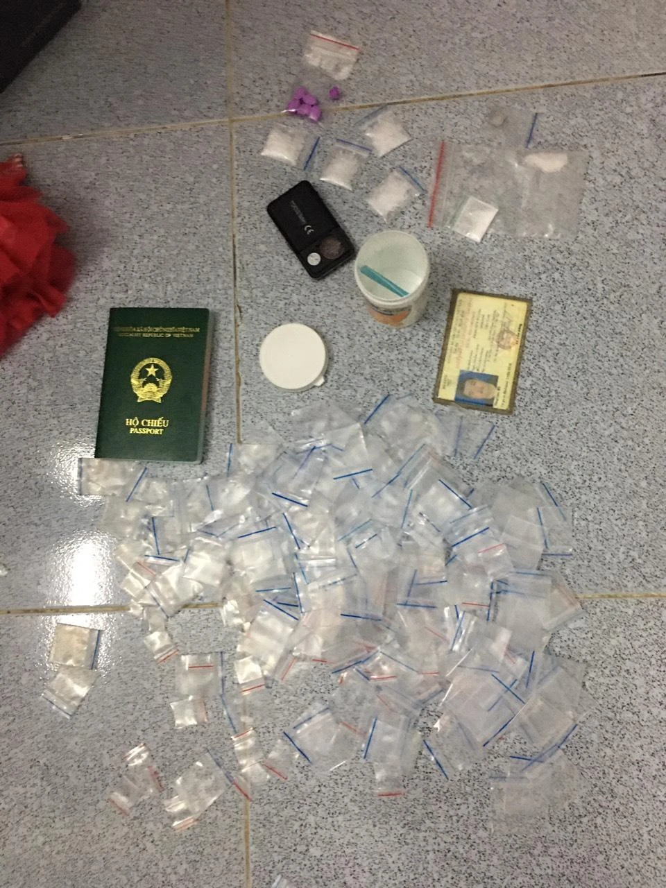 Số ma tuý công an thu giữ trong vụ án. Ảnh: CACC