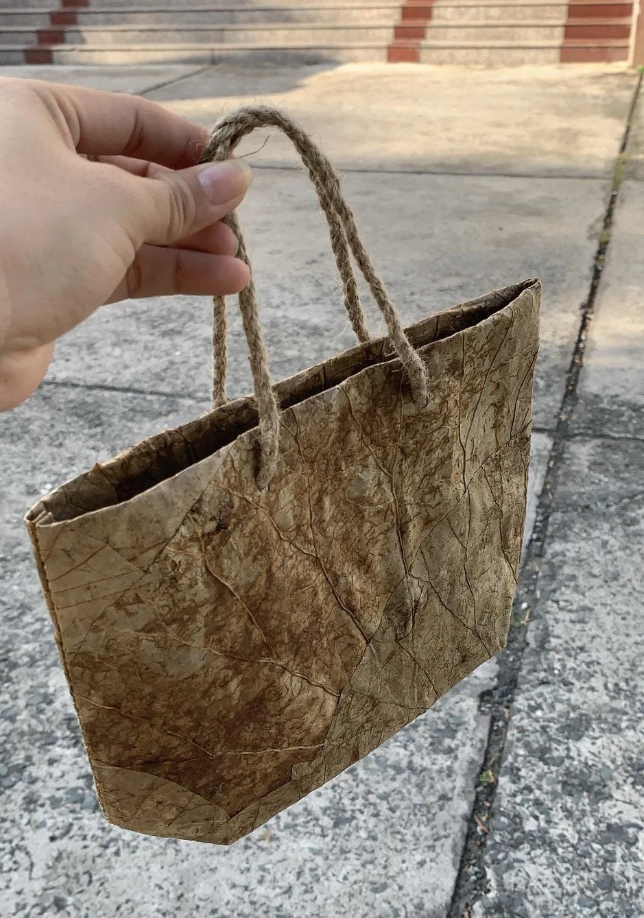 Túi sách xinh xắn được làm từ lá sen