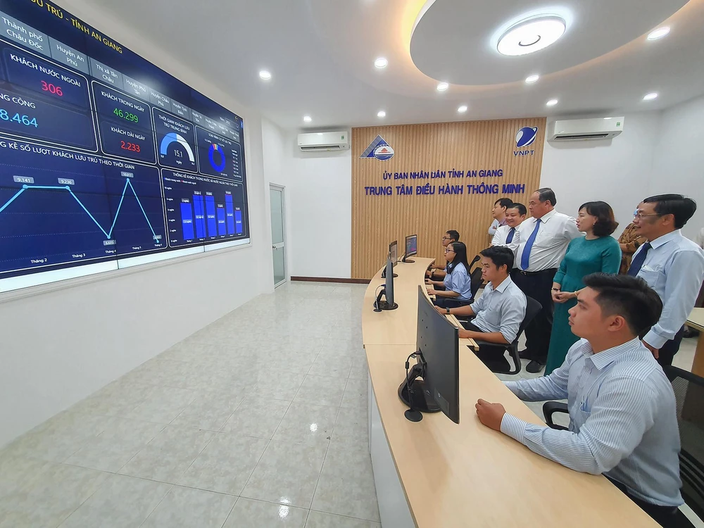 Trung tâm điều hành thông minh tỉnh An Giang.