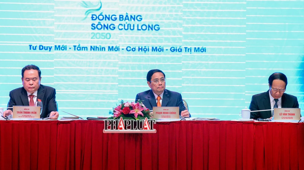 Thủ tướng Phạm Minh Chính chủ trì Hội nghị công bố quy hoạch và xúc tiến đầu tư vùng ĐBSCL thời kỳ 2021-2030.