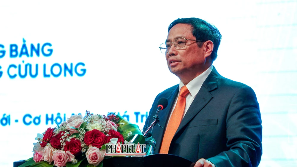 Thủ tướng Chính phủ Phạm Minh Chính phát biểu chỉ đạo Hội nghị. Ảnh: CHÂU ANH