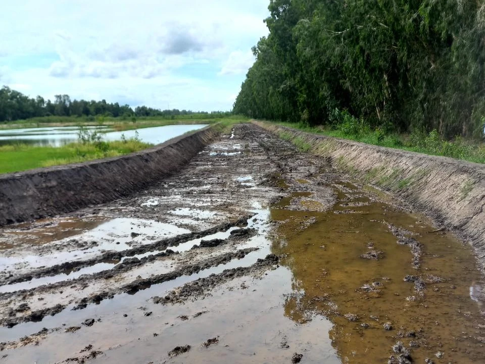 Hiện trạng sân đua bò rộng 2 ha xây dựng không phép trên đất nông nghiệp. Ảnh: HD