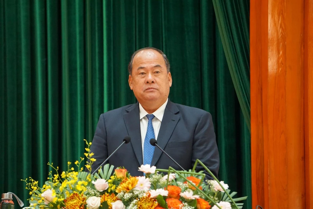 Ông Nguyễn Thanh Bình, Phó Bí thư Tỉnh ủy, Chủ tịch UBND tỉnh An Giang, phát biểu đề dẫn hội thảo. Ảnh: HD Ông Nguyễn Thanh Bình, Phó Bí thư Tỉnh ủy, Chủ tịch UBND tỉnh An Giang, phát biểu đề dẫn hội thảo. Ảnh: HD