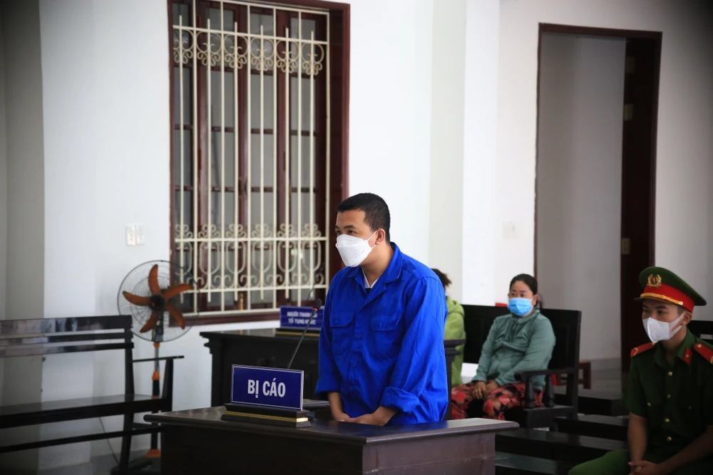 Bị cáo Nguyễn Điền Trung. Ảnh: HD