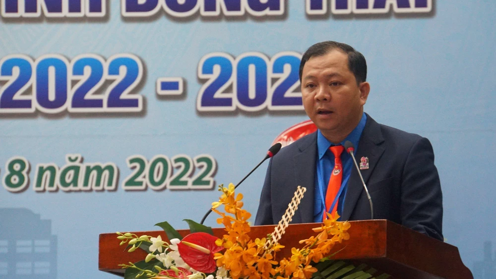 Ông Huỳnh Minh Thức tiếp tục được tín nhiệm bầu giữ chức Bí thư Tỉnh Đoàn khóa XI, nhiệm kỳ 2022 – 2027, với tỉ lệ 99,62%