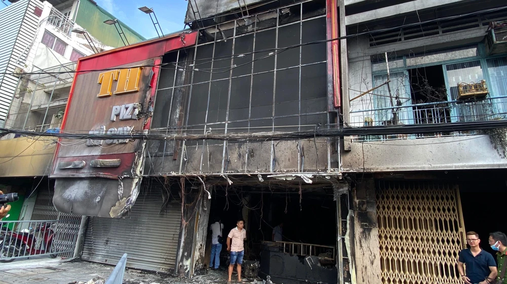 Hiện trường vụ hỏa hoạn. Ảnh: HD