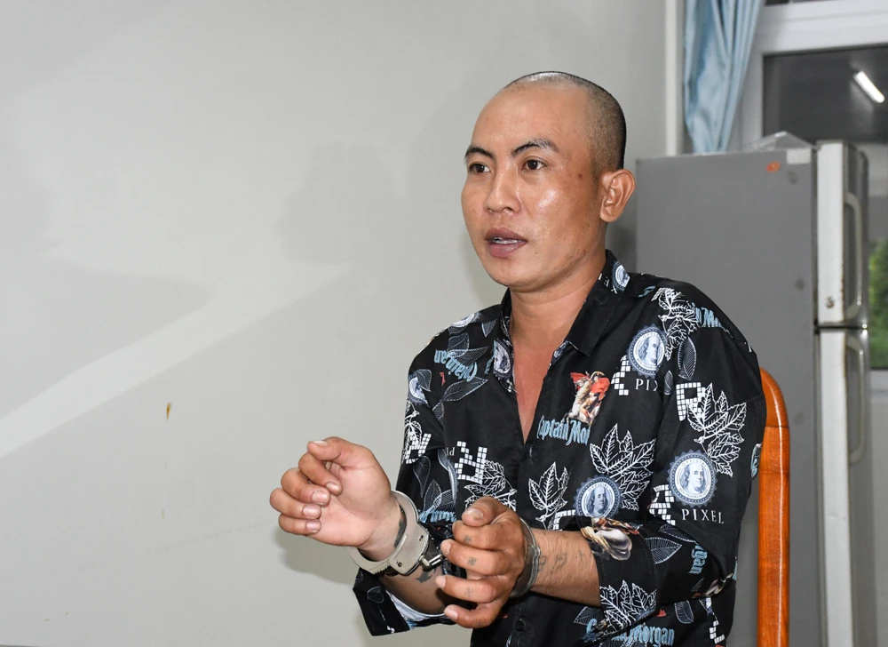 Nghi can Lê Văn Tài. Ảnh: ĐẠT NHÂN