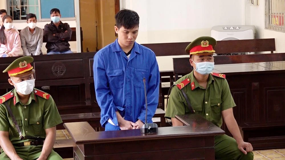 Bị cáo Võ Văn Giàu tại tòa