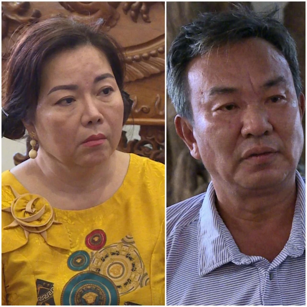 Vợ chồng Phạm Thị Linh Phượng và và Cao Minh Tân. Ảnh: CACC