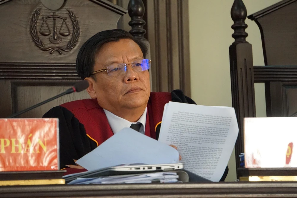 Thẩm phán Chủ tọa phiên tòa. Ảnh: HD