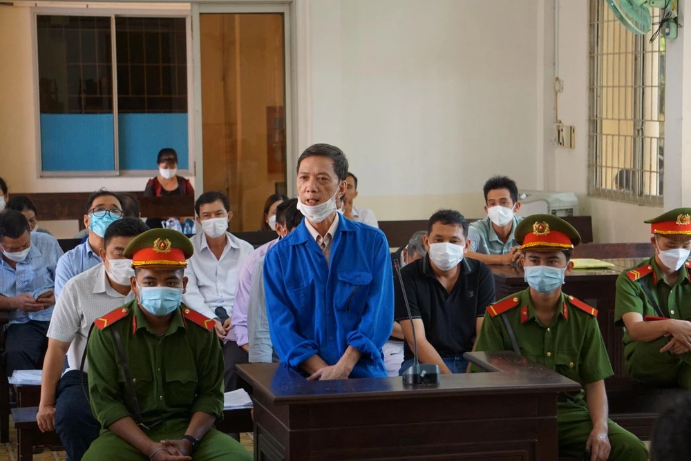 Các bị cáo tại tòa. Ảnh: HD