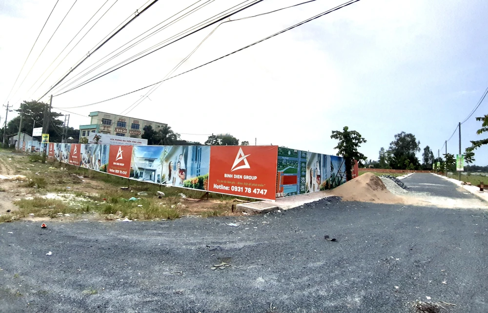 khu dân cư tự phát Vĩnh Long