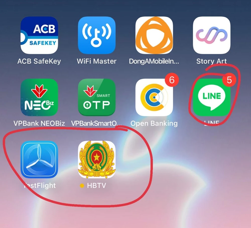 Ba ứng dụng anh N đã cài đặt và thực hiện theo yêu cầu kẻ lừa đảo