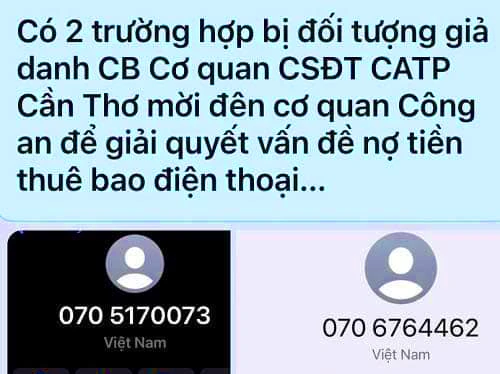 lừa đảo qua mạng