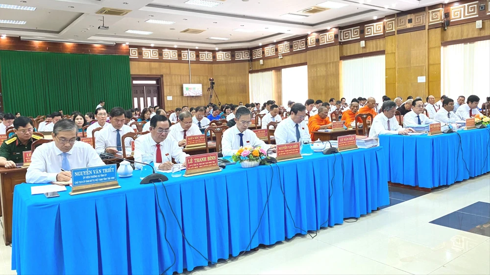 Ông Kim Ngọc Thái, Phó bí thư Tỉnh ủy, Chủ tịch HĐND tỉnh Trà Vinh có phiếu tín nhiệm cao cao nhất là 45/47 phiếu, chiếm 95,74%.