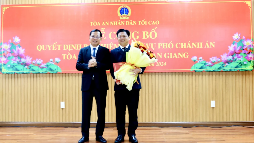 TAND tỉnh An Giang có tân Phó Chánh án