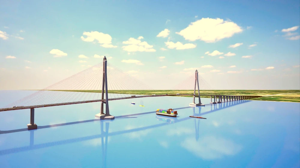 Cầu Đại Ngãi 1 - cây cầu dây văng lớn thứ hai tại Việt Nam