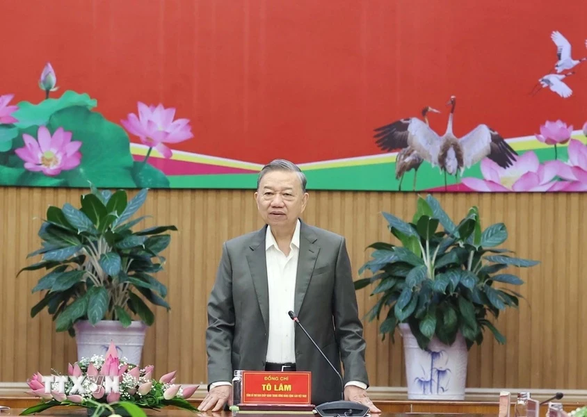 Tổng Bí thư Tô Lâm làm việc với Ban chấp hành Đảng bộ tỉnh Đồng Tháp