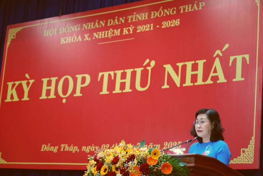 Chủ tịch HĐND tỉnh Đồng Tháp Châu Thị Mỹ Phương